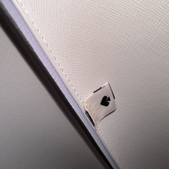 Kate Spade New York crossed grain leather large tote lavender with purple wallet - Picture 4 of 6